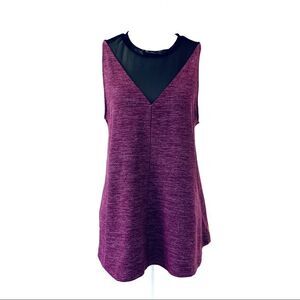 Lucy Manifest Mesh Tank Purple And Black Large
